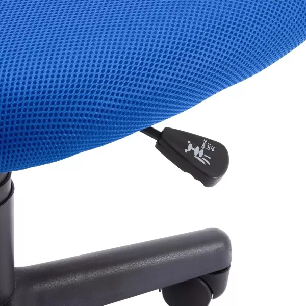 imageAmazon Basics Office Computer Task Desk Chair LowBack Pneumatic Seat Breathable Mesh Adjustable 2125quot D x 225quot W x 38quot H Swivel 270 Pound Capacity Blue NylonBlue