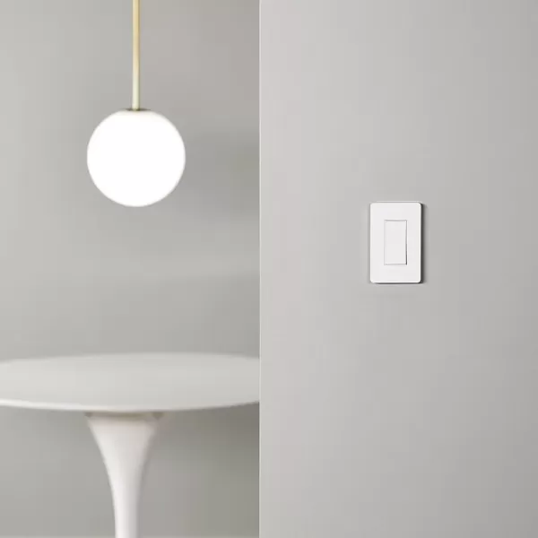 imageAmazon Basics Smart Dimmer Switch Single Pole Works with Alexa Only 24 GHz WiFi No Hub Required White3Way