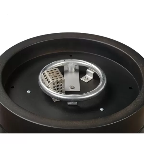 imageAmazon Basics 14Inch 9000 BTU Round Tabletop Propane Gas Fire Pit BrownDark Brown