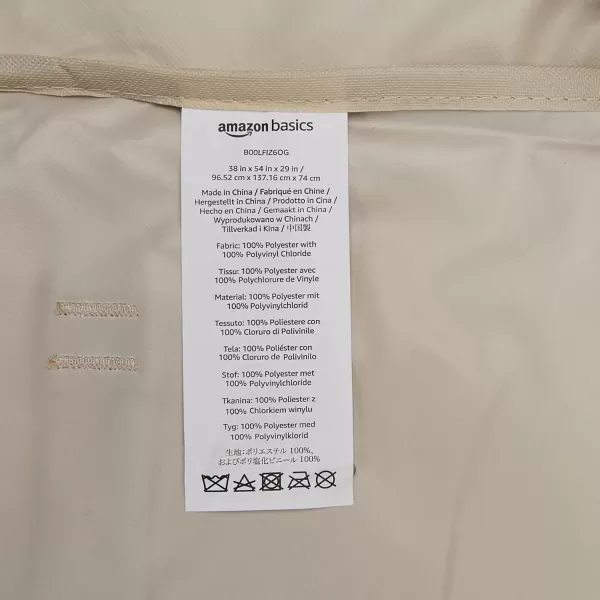 imageAmazon Basics 3Seater Outdoor Patio Deep Lounge Sofa Cover BeigeTan2 Seater