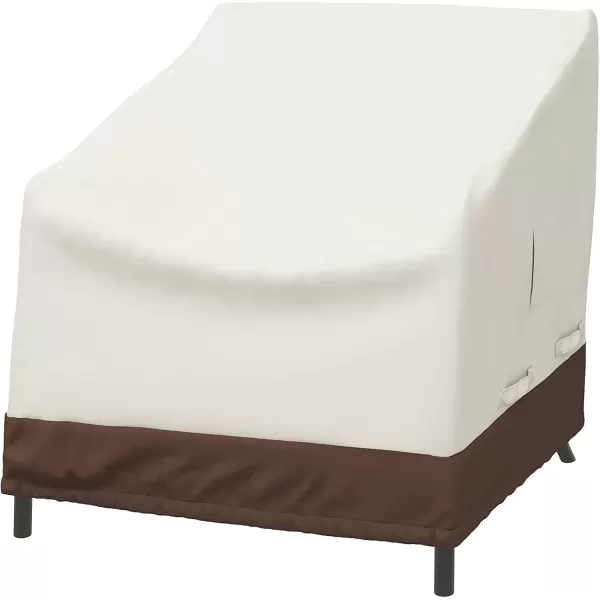 imageAmazon Basics 3Seater Outdoor Patio Deep Lounge Sofa Cover BeigeTanSet of 2