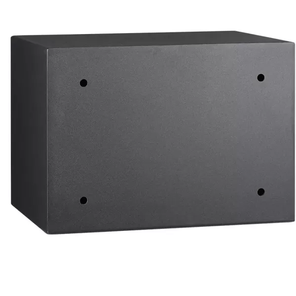 imageAmazon Basics Small Safe For Home Steel Security Electronic Programmable Keypad Lock Box 18 Cubic Feet Black05 Cubic Feet