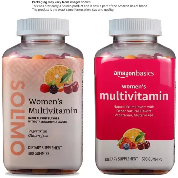 imageAmazon Basics Womens Multivitamin 300 Gummies 150 Servings Previously Solimo300 Count Pack of 1