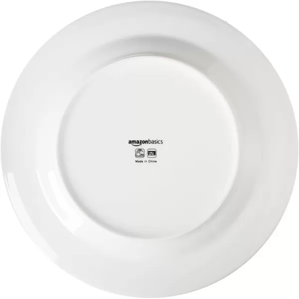 imageAmazon Basics 18Piece White Dinnerware Set Plates Bowls Service for 6White