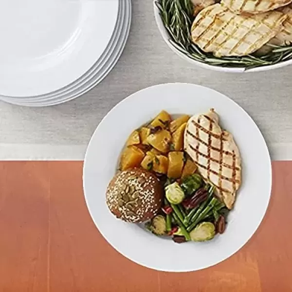 imageAmazon Basics 6Piece White Dinner Plate Set 105 inches