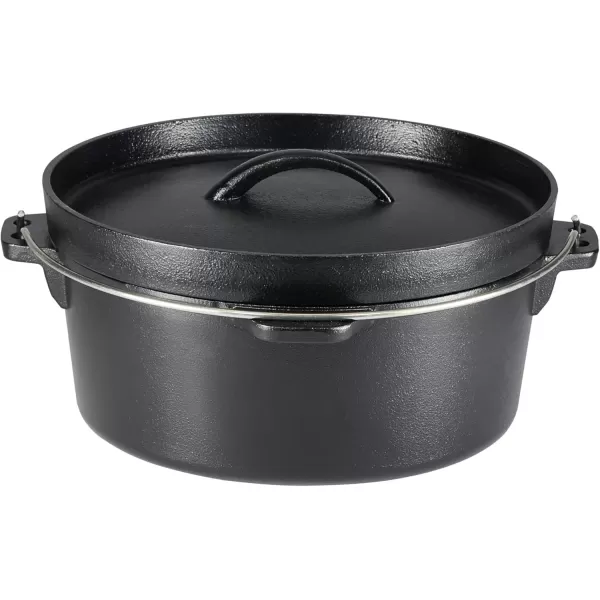 imageAmazon Basics PreSeasoned Cast Iron 5 Pieces Kitchen Pots and Pans Cookware Set Black 1417 x 122 x 1063 in