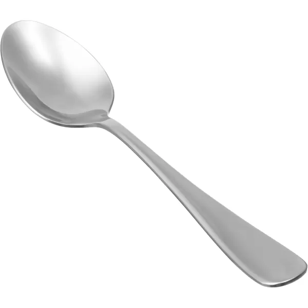 imageAmazon Basics Stainless Steel Dishwasher Safe Dinner Spoons with Round Edge Large Tablespoons 79 inches Pack of 12 Silver