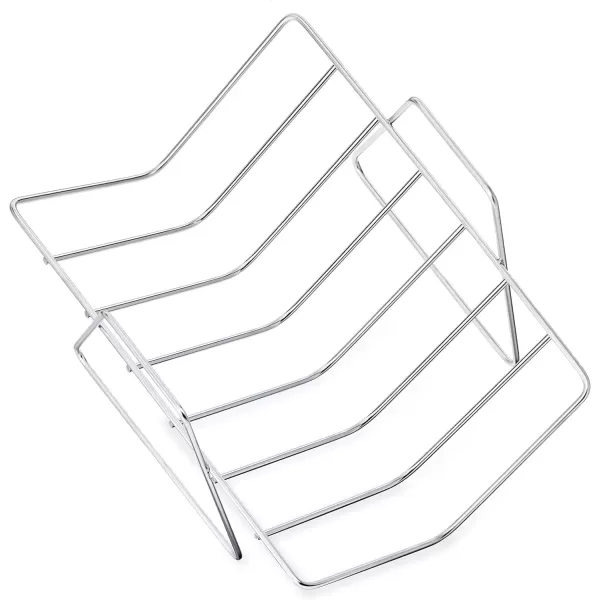 imageAmazon Basics Stainless Steel Rectangular Roasting Pan with Rack 16Inch