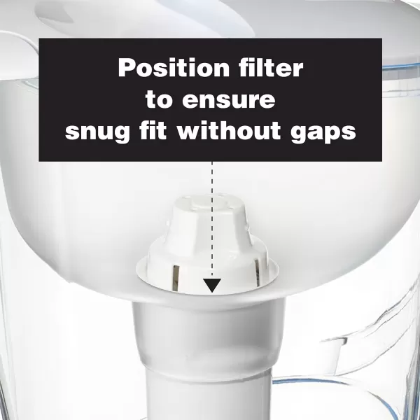 imageAmazon Basics Water Filter Pitcher for Fridge  10Cup Water Pitcher with Filter Compatible to Brita Water Pitchers ampamp Dispensers for Clean Crisp Water WQA and NSF Certified Made in Europe6 Count Pack of 1
