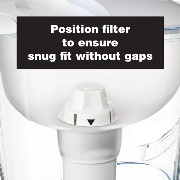 imageAmazon Basics Water Filter Pitcher for Fridge  10Cup Water Pitcher with Filter Compatible to Brita Water Pitchers ampamp Dispensers for Clean Crisp Water WQA and NSF Certified Made in Europe3 Count Pack of 1