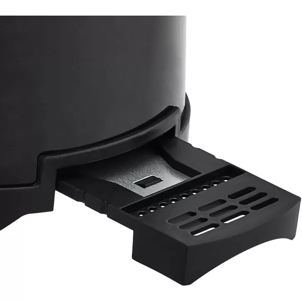 imageAmazon Basics 4 Slice Toaster with 6 Browning Settings Removable EasytoClean Crumb Tray Cancel Button 1600W BlackBlack