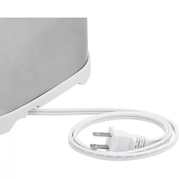 imageAmazon Basics 4 Slice Toaster with 6 Browning Settings Removable EasytoClean Crumb Tray Cancel Button 1600W BlackBrushed Silver