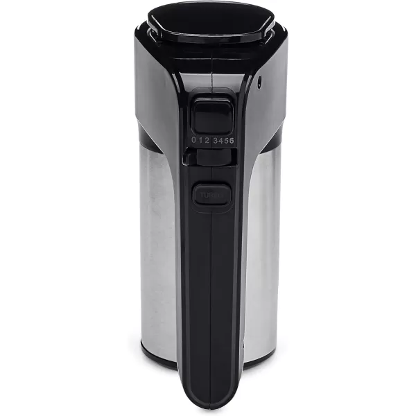 imageAmazon Basics 6Speed Electric Hand Mixer with Dough Hooks Beaters and Turbo Button 629 quart BlackampampStainless steel