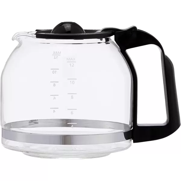 imageAmazon Basics Coffee Makers 12Cup Coffee Machines with Reusable Filter Coffee Pots Black ampamp Stainless Steel12Cup