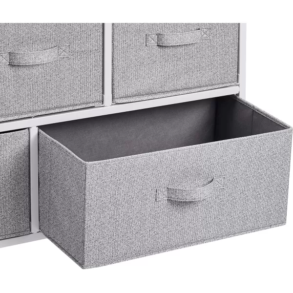 imageAmazon Basics Extra Wide Sturdy Fabric 5Drawer Storage Organizer Unit for Closet WhiteWhite