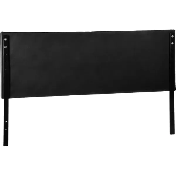 imageAmazon Basics Faux Linen Upholstered Tufted Headboard with Adjustable Height King GrayGray
