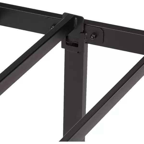 imageAmazon Basics Sturdy HeavyDuty NonSlip Platform Bed Frame Queen Size Storage Steel Slat Support Noise Free Easy Assembly 18 Inch BlackKing