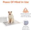 imageAmazon Basics Dog and Puppy Pee Pads with 5Layer LeakProof Design and QuickDry Surface for Potty Training OdorControl Carbon XL 28 x 34 Inch  Pack of 50 GrayXLarge 50 Count