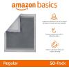 imageAmazon Basics Dog and Puppy Pee Pads with 5Layer LeakProof Design and QuickDry Surface for Potty Training OdorControl Carbon XL 28 x 34 Inch  Pack of 50 GrayXLarge 50 Count