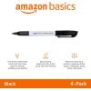 imageAmazon Basics Fine Tip Point Permanent Markers for Office School and Home Use Black 4 PackBlack