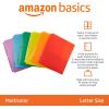 imageAmazon Basics Heavy Duty Plastic Folders with 2 Pockets for Letter Size Paper Red and Blue 2Pack12Pack