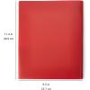 imageAmazon Basics Heavy Duty Plastic Folders with 2 Pockets for Letter Size Paper Red and Blue 2Pack2Pack