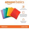 imageAmazon Basics Heavy Duty Plastic Folders with 2 Pockets for Letter Size Paper Red and Blue 2Pack6Pack