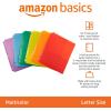 imageAmazon Basics Heavy Duty Plastic Folders with 2 Pockets for Letter Size Paper Red and Blue 2Pack6Pack