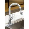 imageAmazon Basics Kitchen Faucet PullDown Sink with Fast Mount Chrome Finish 1PackChrome