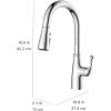 imageAmazon Basics Kitchen Faucet PullDown Sink with Fast Mount Chrome Finish 1PackChrome