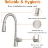 imageAmazon Basics Kitchen Faucet PullDown Sink with Fast Mount Chrome Finish 1PackSpotfree Stainless