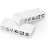 imageAmazon Basics Block White Eraser 2 Count Pack of 12 Count Pack of 1