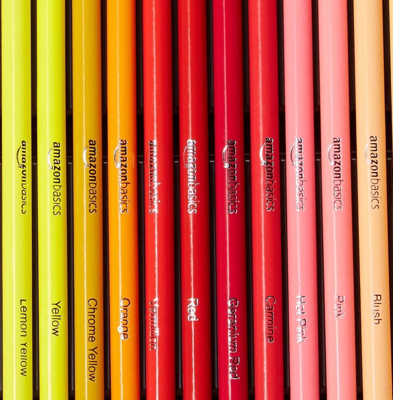 imageAmazon Basics Premium Colored Pencils 24 Count Soft Core Multicolor Back to School Supplies Pack of 148 Count Pack of 1