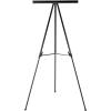 imageAmazon Basics High Boardroom Black Aluminum Flipchart Whiteboard and Display Easel Stand with Adjustable Height Telescope Tripod Black 37 x 18 x 28 InchesHeavy Duty Board Easel