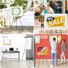 imageAmazon Basics High Boardroom Black Aluminum Flipchart Whiteboard and Display Easel Stand with Adjustable Height Telescope Tripod Black 37 x 18 x 28 InchesLightweight Board Easel