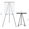 imageAmazon Basics High Boardroom Black Aluminum Flipchart Whiteboard and Display Easel Stand with Adjustable Height Telescope Tripod Black 37 x 18 x 28 InchesHeavy Duty Board Easel