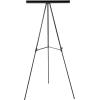imageAmazon Basics High Boardroom Black Aluminum Flipchart Whiteboard and Display Easel Stand with Adjustable Height Telescope Tripod Black 37 x 18 x 28 InchesLightweight Board Easel