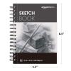 imageAmazon Basics Sketch Pad 9quotx12quot 67 lb  100 gsm 100 Sheets White55x85