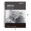 imageAmazon Basics Sketch Pad 9quotx12quot 67 lb  100 gsm 100 Sheets White9x12
