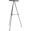 imageAmazon Basics High Boardroom Black Aluminum Flipchart Whiteboard and Display Easel Stand with Adjustable Height Telescope Tripod Black 37 x 18 x 28 InchesHeavy Duty Board Easel