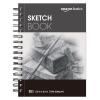 imageAmazon Basics Sketch Pad 9quotx12quot 67 lb  100 gsm 100 Sheets White55x85
