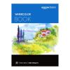 imageAmazon Basics Watercolor Pad 9quotx12quot 140 lb  300 gsm 30 Sheets White9x12
