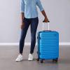 imageAmazon Basics 30Inch Hardside Checked Luggage Hardshell Suitcase With Wheels Expandable For Up to 15 More Space With ScratchResistant Surface Four Multidirectional Wheels Rose GoldLight Blue