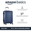 imageAmazon Basics 30Inch Hardside Checked Luggage Hardshell Suitcase With Wheels Expandable For Up to 15 More Space With ScratchResistant Surface Four Multidirectional Wheels Rose GoldNavy Blue