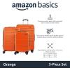 imageAmazon Basics 30Inch Hardside Checked Luggage Hardshell Suitcase With Wheels Expandable For Up to 15 More Space With ScratchResistant Surface Four Multidirectional Wheels Rose GoldOrange