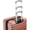 imageAmazon Basics 30Inch Hardside Checked Luggage Hardshell Suitcase With Wheels Expandable For Up to 15 More Space With ScratchResistant Surface Four Multidirectional Wheels Rose GoldRose Gold