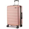 imageAmazon Basics 30Inch Hardside Checked Luggage Hardshell Suitcase With Wheels Expandable For Up to 15 More Space With ScratchResistant Surface Four Multidirectional Wheels Rose GoldRose Gold