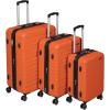 imageAmazon Basics 30Inch Hardside Checked Luggage Hardshell Suitcase With Wheels Expandable For Up to 15 More Space With ScratchResistant Surface Four Multidirectional Wheels Rose GoldOrange