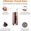 imageAmazon Basics 30Inch Hardside Checked Luggage Hardshell Suitcase With Wheels Expandable For Up to 15 More Space With ScratchResistant Surface Four Multidirectional Wheels Rose GoldRose Gold