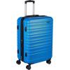 imageAmazon Basics 30Inch Hardside Checked Luggage Hardshell Suitcase With Wheels Expandable For Up to 15 More Space With ScratchResistant Surface Four Multidirectional Wheels Rose GoldLight Blue